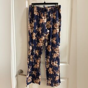 Cynthia Rowley Navy Dark Floral Pajama Pants